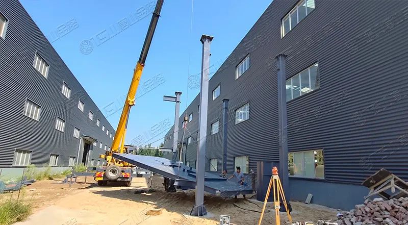 唐山金路廠區(qū)打造小型制砂樓，供客戶帶料試機(jī)